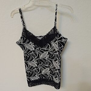 GNW Black and White Patterned Camisole